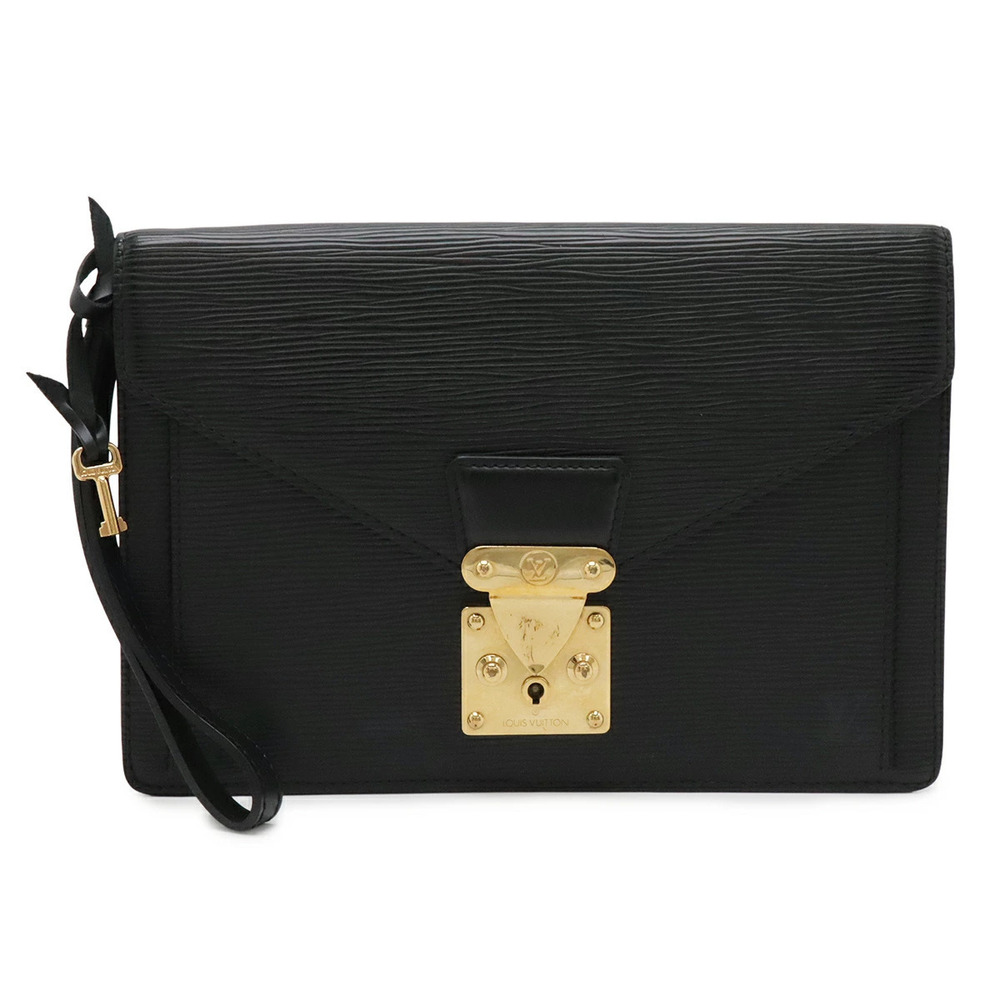 LOUIS VUITTON Epi Pochette Sellier Dragonne Shoulder Bag Noir Black